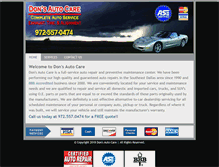 Tablet Screenshot of donsautocare.us